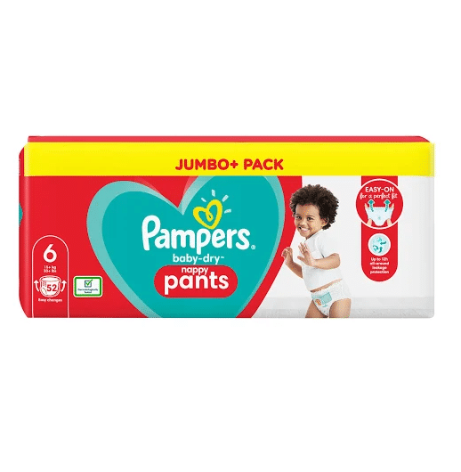 Pampers Baby Dry Nappy Pants Size 6 1 x 54pk - Smudge & Dribble