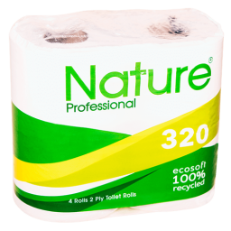 Recycled Toilet Rolls - 2 Ply White - 1x36