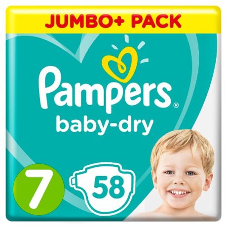 Pampers Baby Dry Nappies Size 7