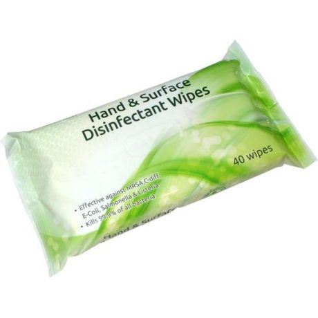 Surface Disinfectant Wipe Packets