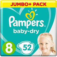 Pampers Baby Dry Nappies Size 8