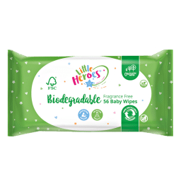 Little Heroes 0% Plastic Biodegradable Baby Wipes