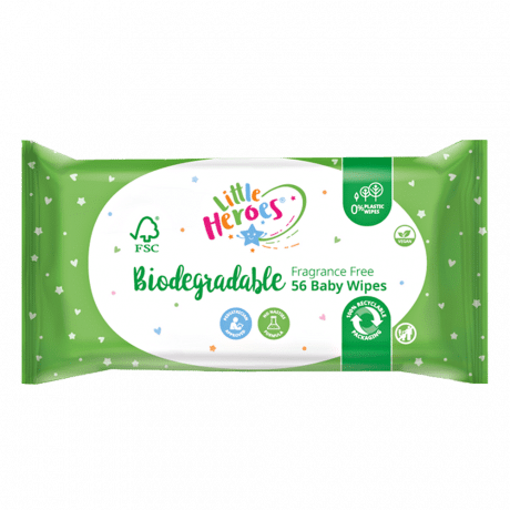 Little Heroes 0% Plastic Biodegradable Baby Wipes